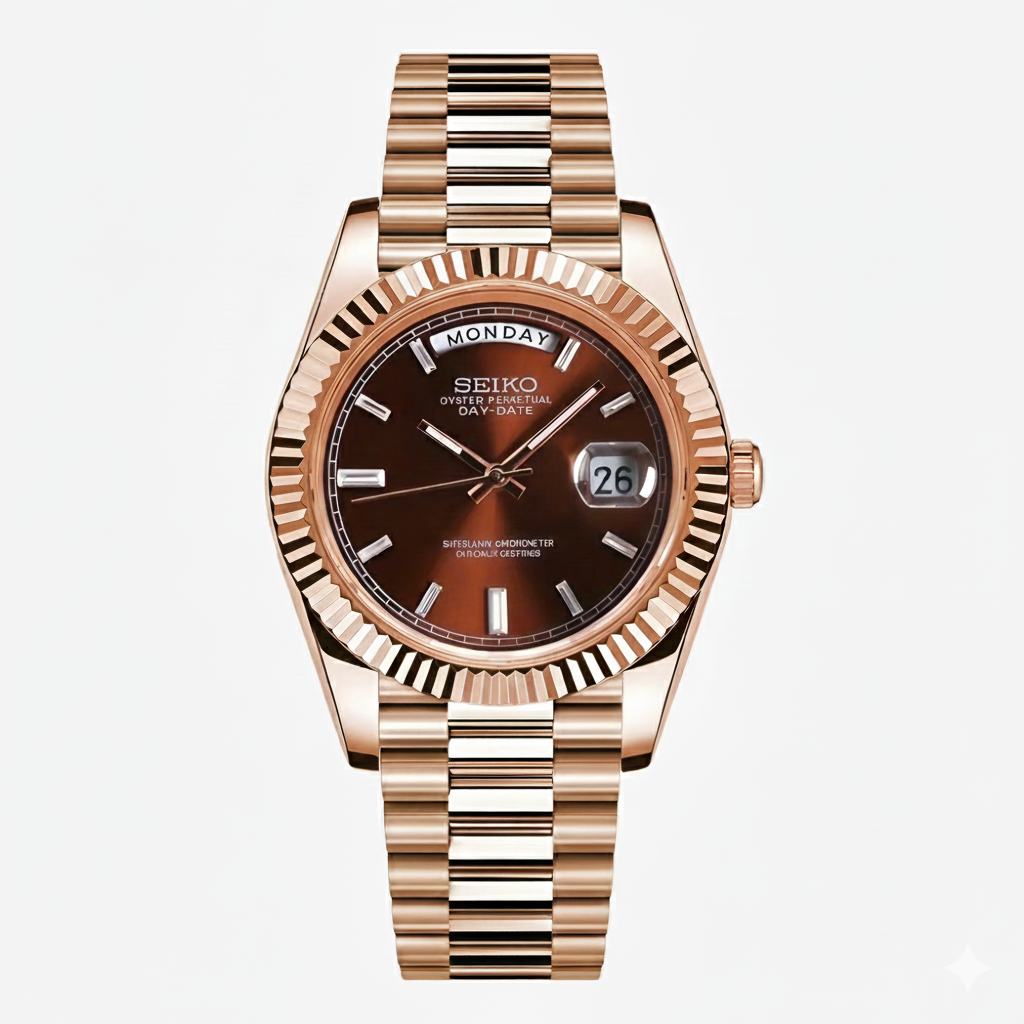 Seikojust | Daydate Rose Gold Chocolate