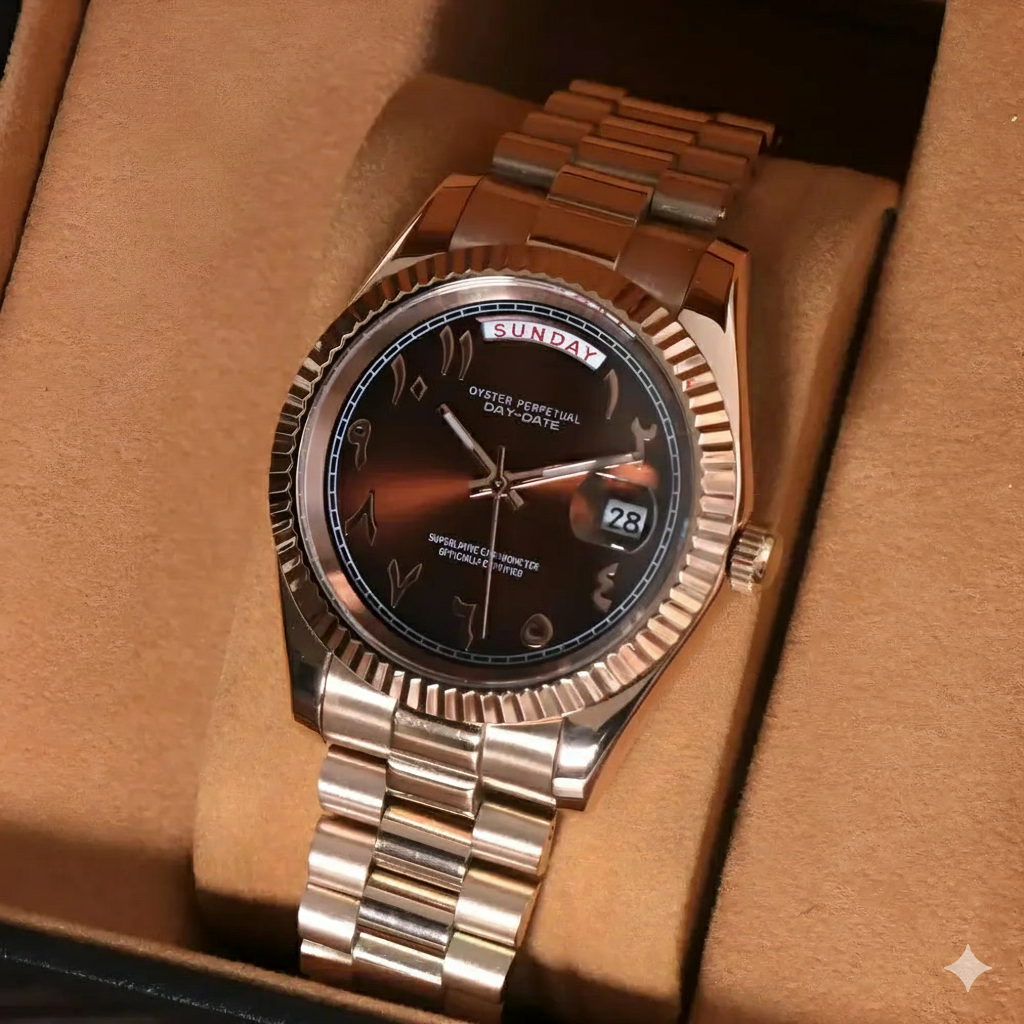 Seikojust | Daydate Rose Gold - Chocolate Arabic