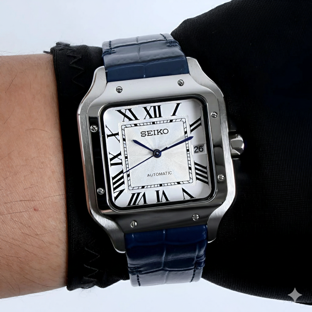 Santeiko | White Blue Leather