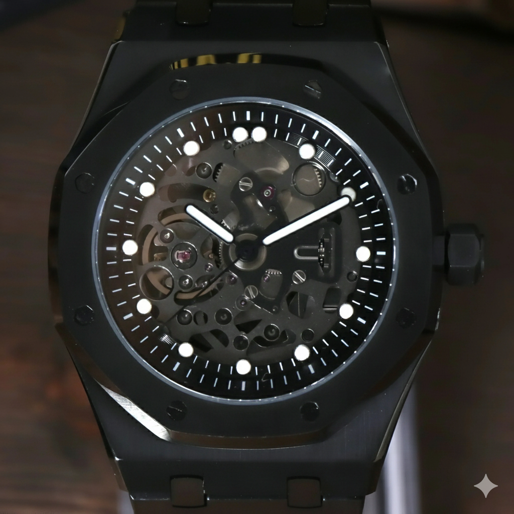 Royal Seikoak | Skeleton Full Black