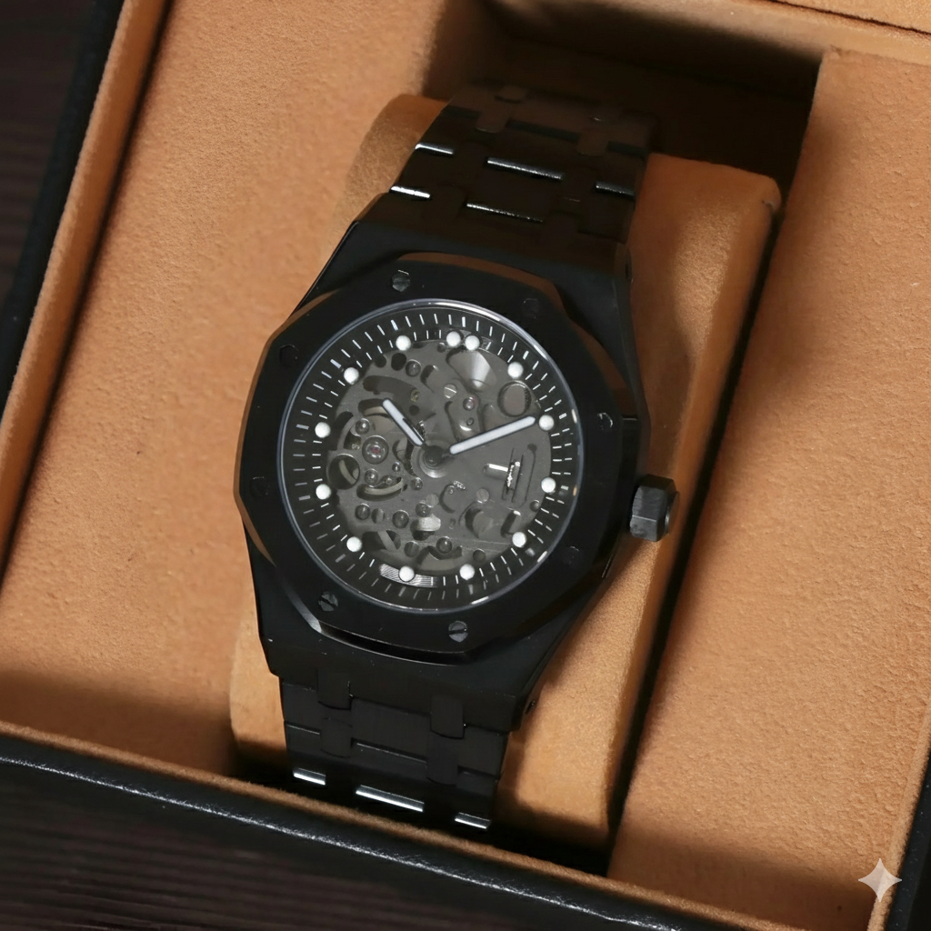 Royal Seikoak | Skeleton Full Black