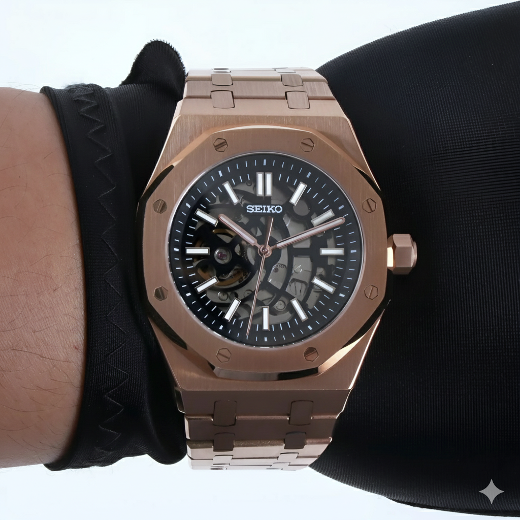 Royal Seikoak | Rose Gold Skeleton