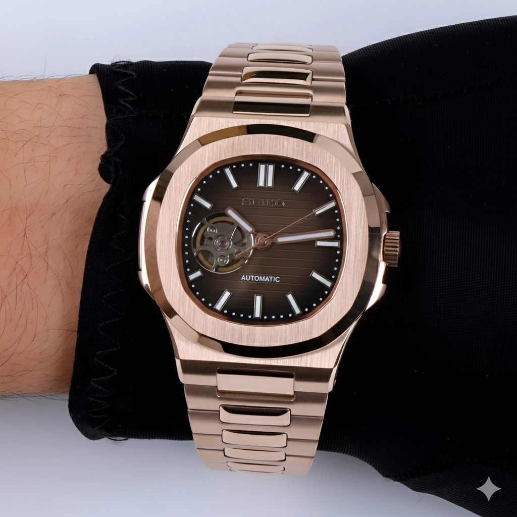 Nautiko | Rose Gold Chocolate Open Heart