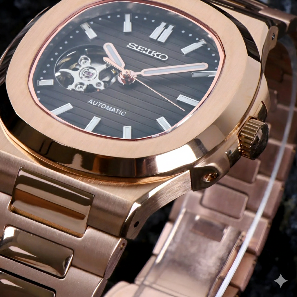 Nautiko | Rose Gold Chocolate Open Heart